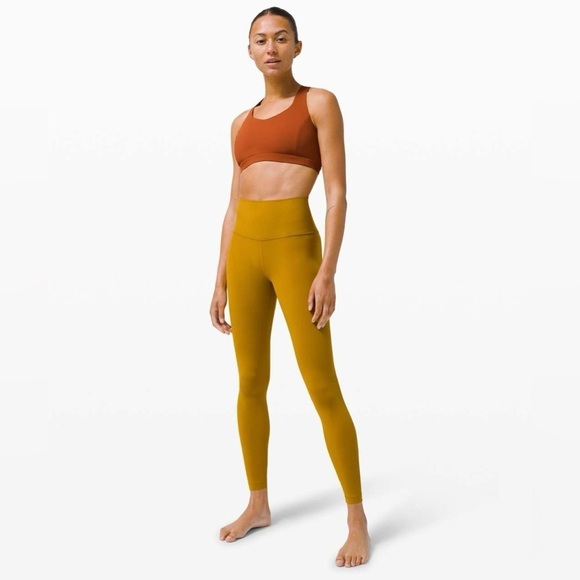 Lululemon Mustard High Rise Align Leggings 12 - Picture 1 of 6